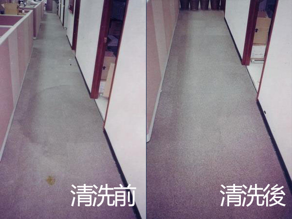 地毯清潔前後對比